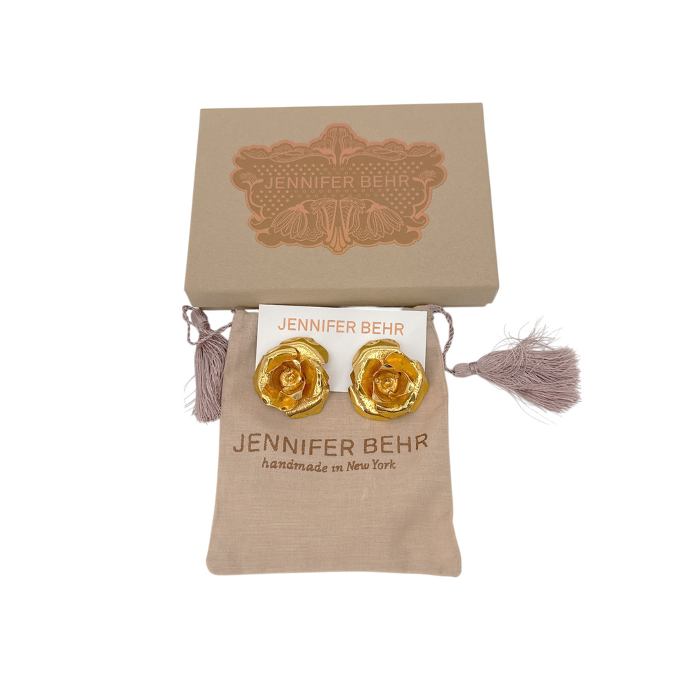 JENNIFER BEHR Tansy Earrings in Gold - Picture 9 of 12